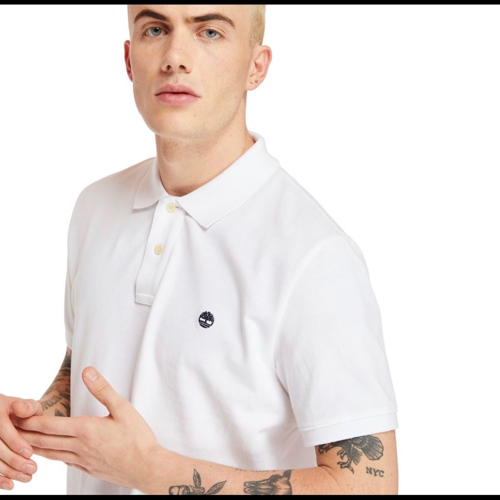 White Timberland Polo
